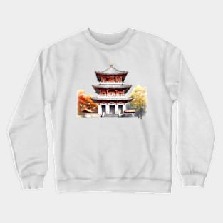 Beautiful Imperial Temple Scenery Crewneck Sweatshirt